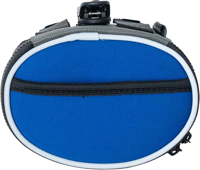 Quickdraw Dog Treat Pouch – Training Bag with Poop Bag Dispenser, Clicker Holder and Waist Belt – Hands-Free, Reflective and Durable for Puppy Training, Walks and Hikes (Blue)