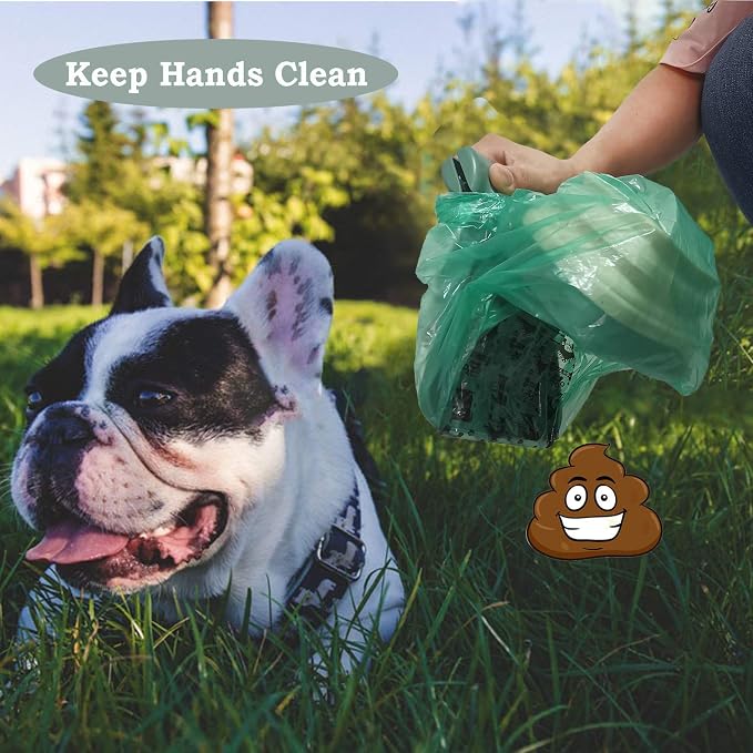 Portable and Compact Waste Bag Holder, Convenient One-Handed Pooper Scooper with 270 Bags