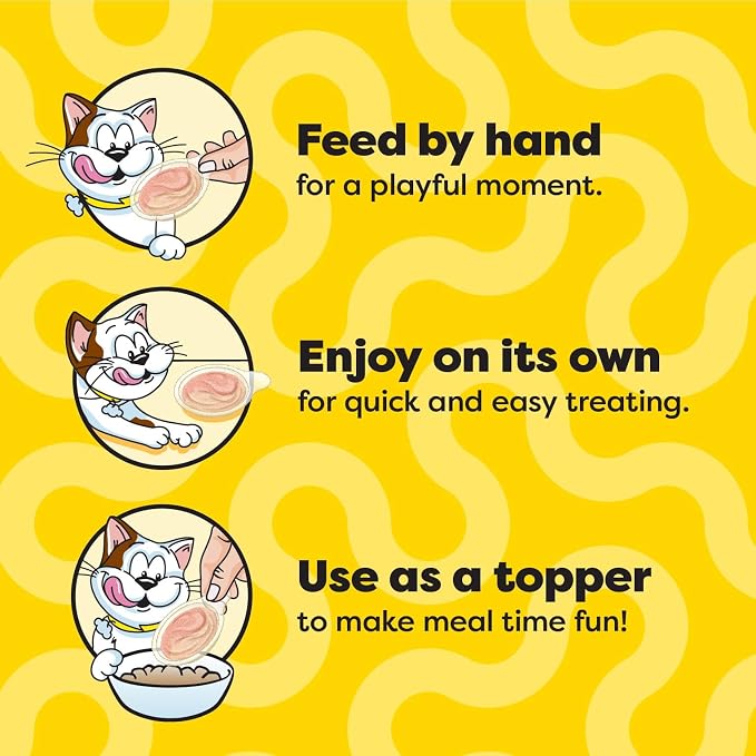 Temptations Lickable Spoons, Soft Lickable Cat Treats, Adult Wet Cat Treats, Variety Pack, 72 Spoons