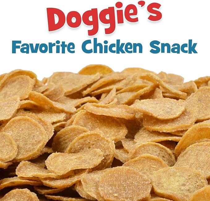 Chip's Naturals Doggie Chicken Chips Small 4 oz All Natural High Protein Low Calorie Healthy Dog Treats, Grain Free Gluten Free USDA Inspected & Approved Chicken Treat for Dogs, Pet Supplies