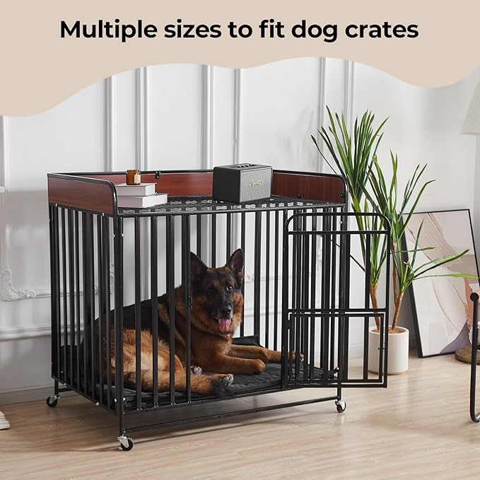 Chew Proof Dog Crate Pad - Indestructible Durable Dog Bed for Aggressive Chewers, Machine Washable & Waterproof Indoor Outdoor Tough Kennel Pad for Large Dogs (X-Large (28"x47"))