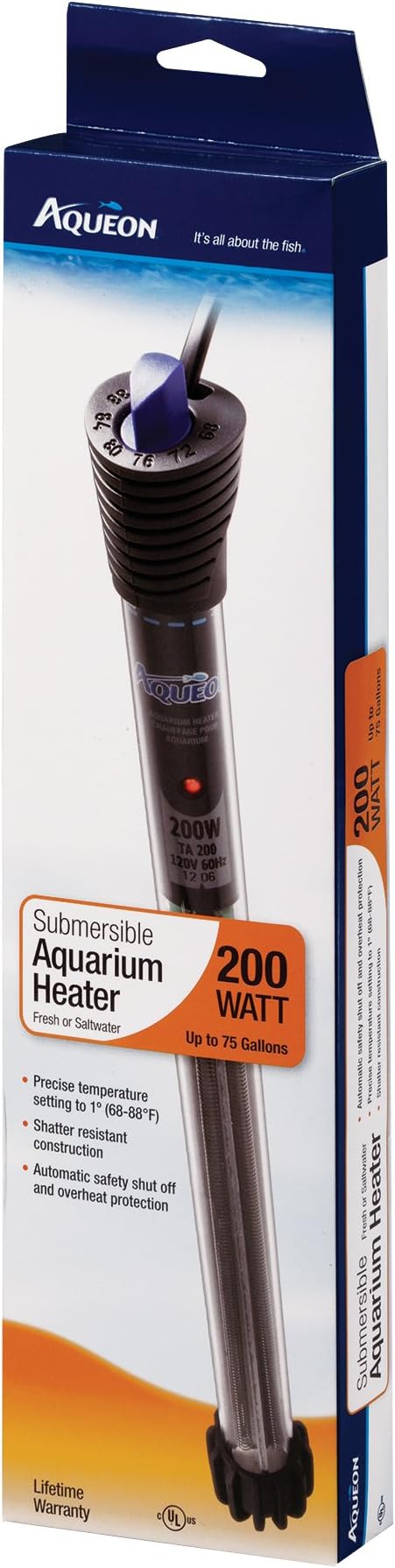 Aqueon Glass Submersible Adjustable Heater