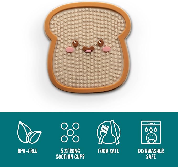 Genuine Fred Howligans Dog Lick Mat, Toast