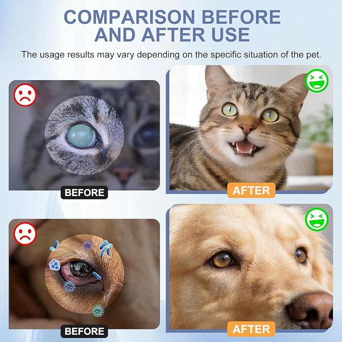 PET Dog Eye Gel,Daily Dog Eye Gel Drops,Moisturizes & Smooths Dry Eyes, Gentle Pet Eye Care for Dogs,Cats,1 Pack