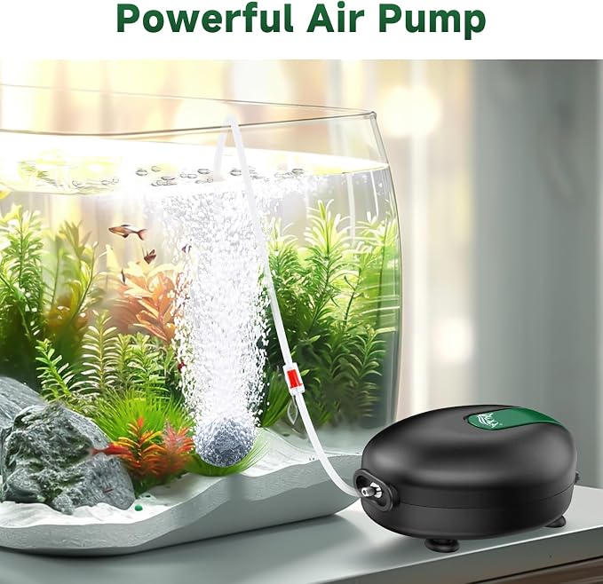 AQQA Aquarium Sponge Filter & Air Pump
