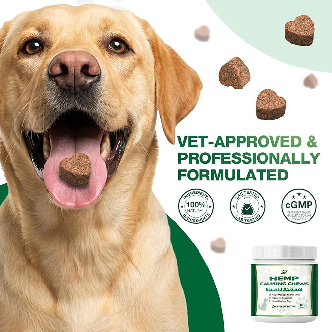 Calming Chews for Dogs, Soft Chews Treats Helps with Anxiеty Rеlief, Separation, Barking, Fireworks, Travel, Composure, Travel