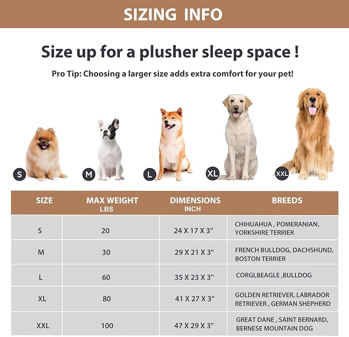 Dog Bed for XX Large Dog - Orthopedic Pet Beds with Memory Foam, Waterproof Removable Washable Cover with Non-Slip Bottom, Grey, 47" L x 29" W x 3" H