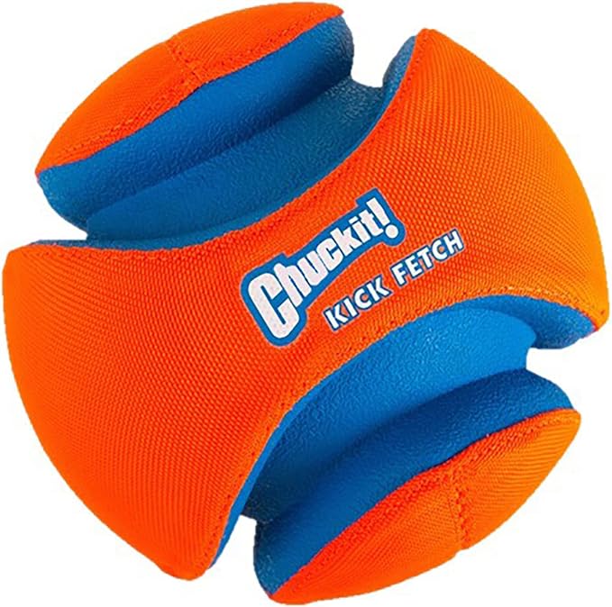 Chuckit! Kick Fetch Ball Dog Toy (Large) Fumble Fetch Dog Toy (Small)