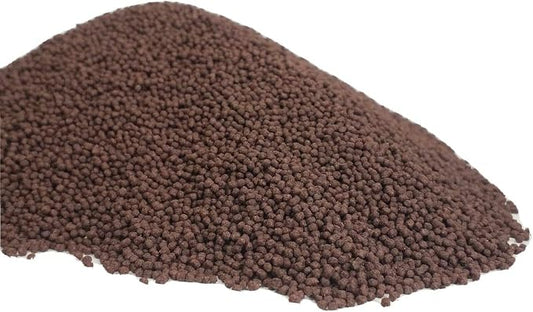 0.5-0.8mm Floating California Blackworm Pellets with Color Enhancers & Vitamins for All Cichlids, All Tropical Fish and All Koi & Pond Fish - 10-lbs