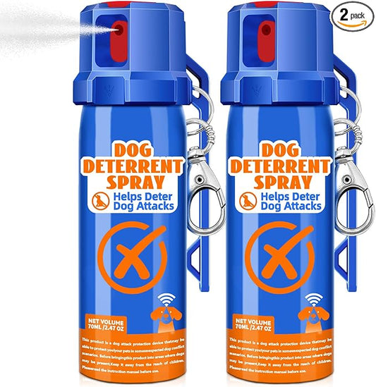 Citronella Dog Deterrent Spray, Animal Deterrent Spray, Humane Deterrent Spray Spray to Deter Animals & Outdoor Use, Citronella Spray Deterrent, 2Pack 70ml / 2.37Oz