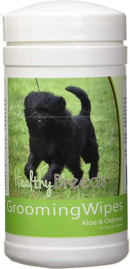 Healthy Breeds Affenpinscher Grooming Wipes - Multi-Purpose - Keep Them Clean & Smelling Great From Head-to-Tail - Pina Colada Scent - 70 Count