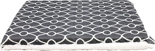 MidWest Homes for Pets Quiet Time Teflon Defender Dog Beds; Pet Beds Designed to Fit Folding Metal Dog Crates, Gray & White Geometric Pattern, 48-Inch