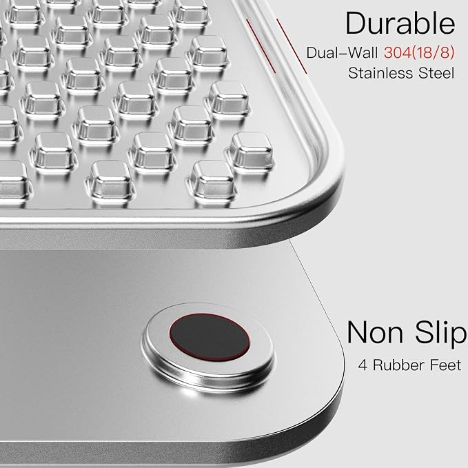 Stainless Steel Lick Mat+Water Bowl