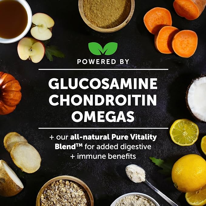 11-in-1 Advanced Hip + Joint Supplement for Dogs - Mobility Support with Glucosamine Chondroitin, Turmeric, & Green Lipped Mussel, MSM - Soothes Joint Stiffness & May Reduce Discomfort (Duck, 90 Ct)