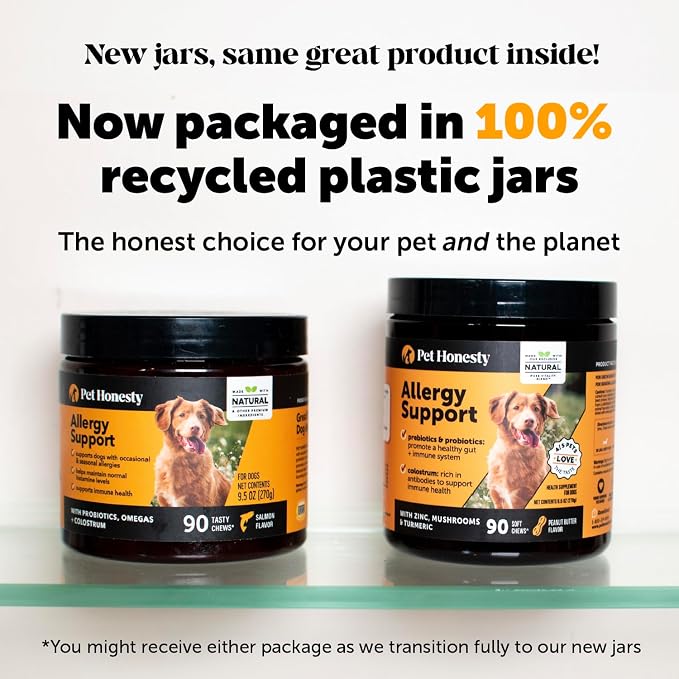 Virtual Bundle Allergy Support for Dogs + Dental Powder for Teeth Cleaning & Plaque Removal, Itch Relief, Skin & Coat Supplement with Salmon Oil & Probiotics