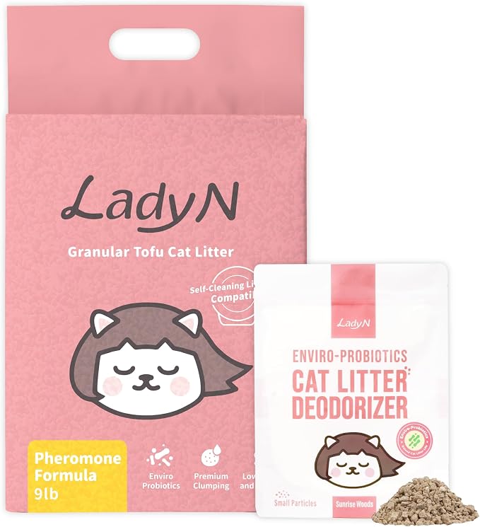Welcome Home Cat Kit – Attractant Granular Tofu Litter & Deodorizer for Automatic Boxes | Strong Clumping, Odor Control, Easy Cleanup