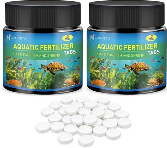 Root Tabs Freshwater Aquarium Plant Fertilizer, Slow-Release 100 Tabs 1g/Tab, Safe for Fish and Shrimp, for Planted Aquarium Substrate (2 * 100)