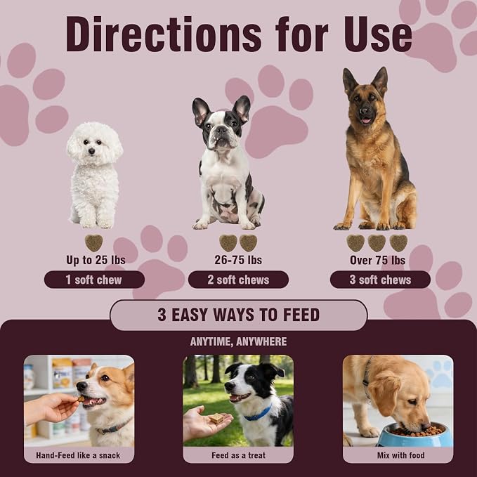 Calming Chews for Dogs 200 ct, Dog Calming Treats and Bites with Melatonin Anxiety Relief Treats for Dogs- Supports Relaxation for Travel, Separation, Barking, Fireworks, Chicken Flavor