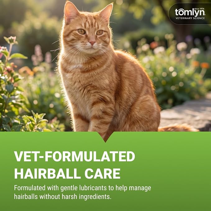 Tomlyn Laxatone Maple-Flavored Hairball Remedy Gel for Cats and Kittens, 4.25oz