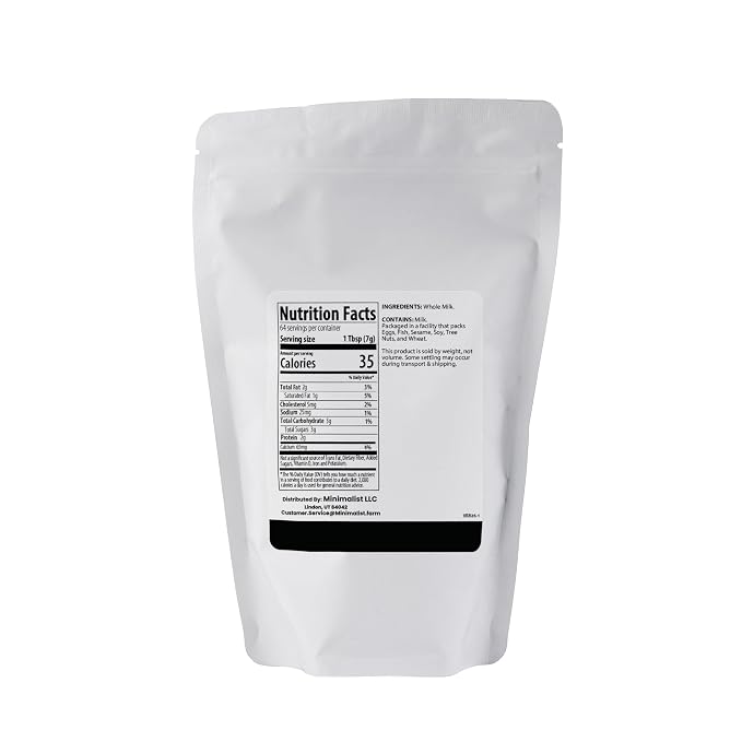 Minimalist Whole Milk Powder, Ideal for Baking and Cooking (1 Pound)