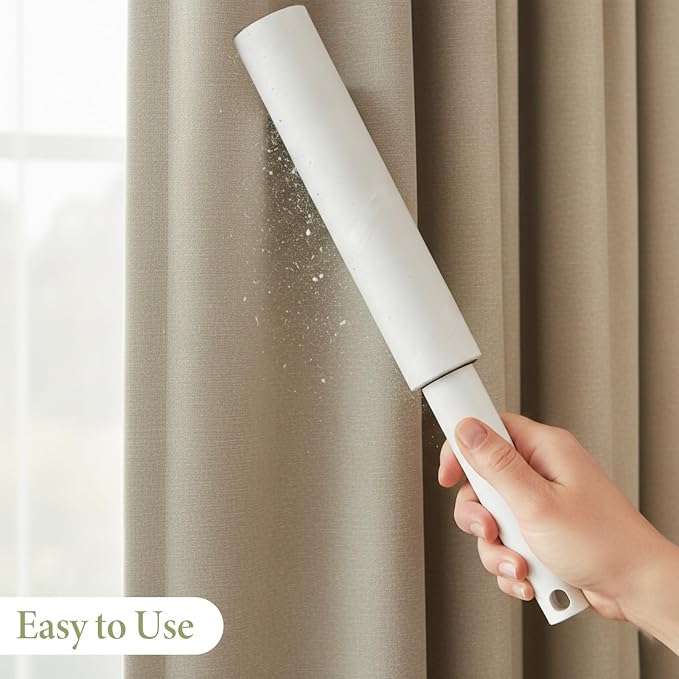 10 PCS Large Lint Roller Refill Only, 9.4 Inch Lint Rollers for Pet Hair Extra Sticky 60 Sheets per Roll Sticky Rollers for Floor for Cleaning Furniture Fabrics, Carpets and Hair