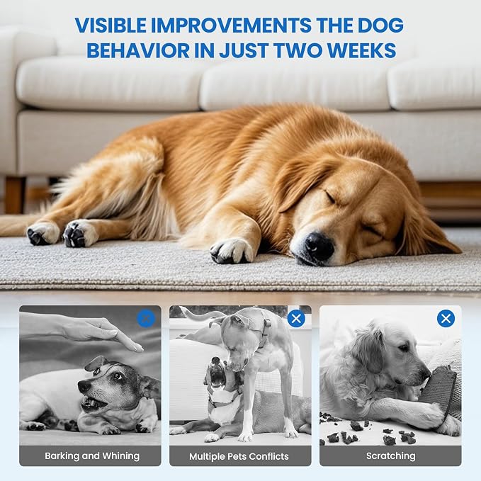 Dog Pheromones Calming Diffuser + Cat Calming Diffuser, Relaxing Pheromone for Cat Dog Relief Stress Anxiety Fighting Scratching