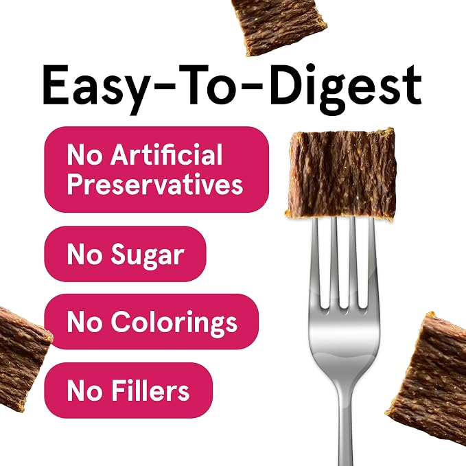 TRMC Real Meat Dog Treats - Two 12oz Bag of Bite-Sized Air-Dried Lamb & Venison Jerky for Dogs - Grain-Free Jerky Dog Treats with 95% All-Natural, Free-Range, Grass Fed Lamb & Venison