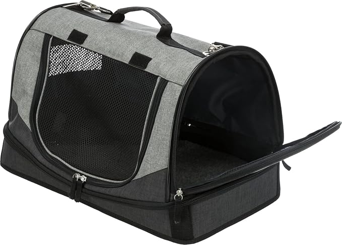 Trixie Tasche Holly, 30 × 30 × 50 cm, Schwarz/grau