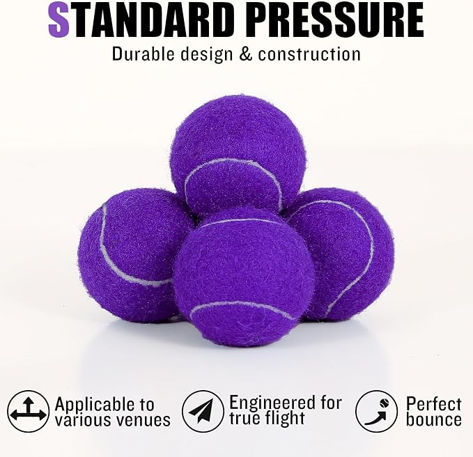30/40 Pack Training Tennis Balls, Pet Dog Playing Balls, Practice Tennis Balls with Mesh Bag for Transport and Beginner Training