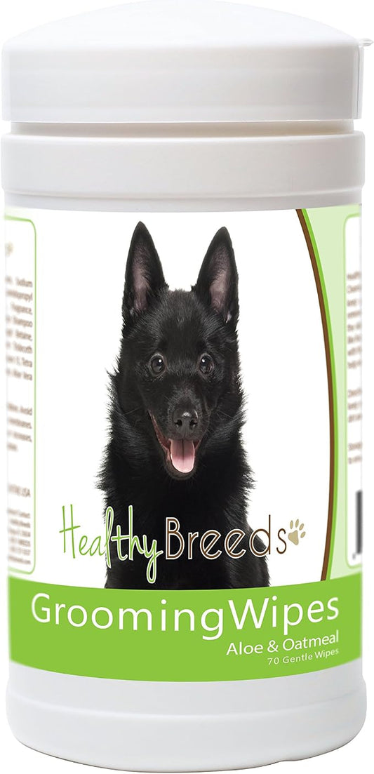 Healthy Breeds Schipperke Grooming Wipes 70 Count