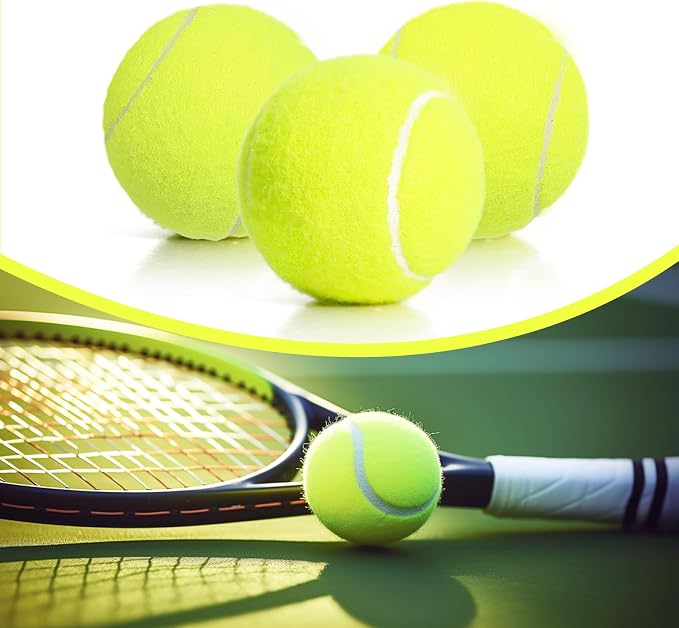 30/40 Pack Training Tennis Balls, Pet Dog Playing Balls, Practice Tennis Balls with Mesh Bag for Transport and Beginner Training