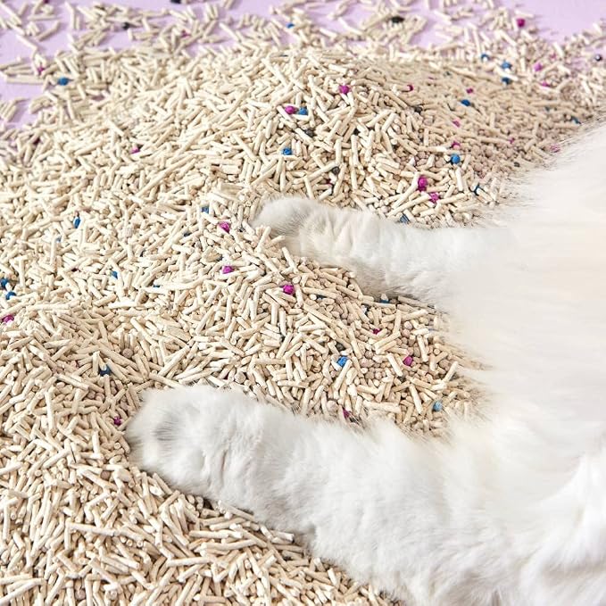 Michu Mixed Tofu Cat Litter, Heavy Duty Flushable Kitty Litter, 5.5Lb/88Oz Original 12 Pack