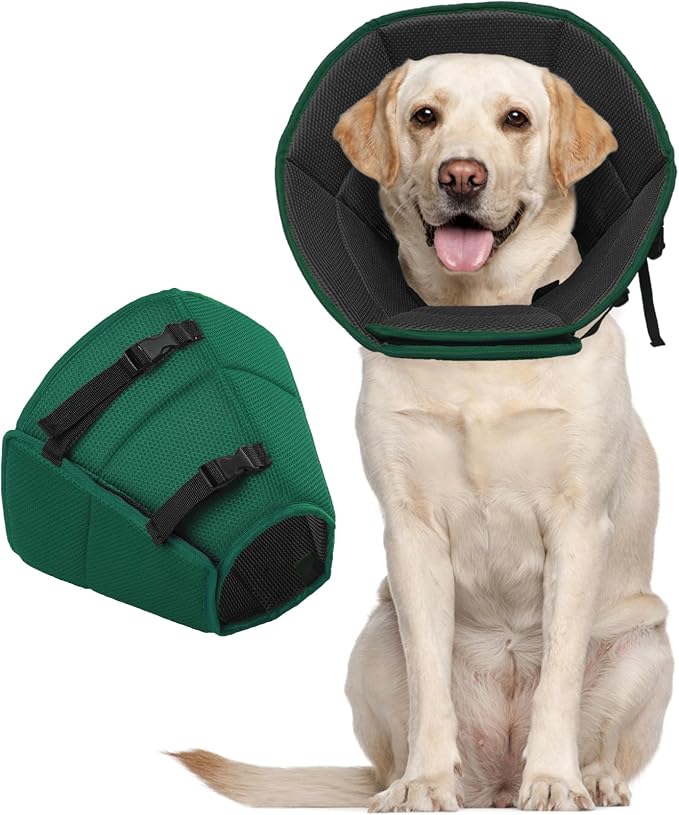 Dog Cone for Large Dogs After Surgery, Adjustable Soft Recovery Cone Collar for Dogs to Stop Licking, Professional Elizabethan Collar for Pet, Recovery Cones for Wound Healing & Hot Spots
