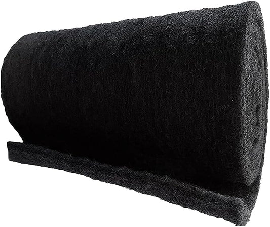 CFS – 10.5" x 72" Carbon Infused Filter Pad Media for Aquariums, Fish Tanks & Ponds – Cut to Fit Charcoal Filter Pads – Removes Odor, Impurities & Discoloration, Improves Water Clarity, Black - 1 Pack