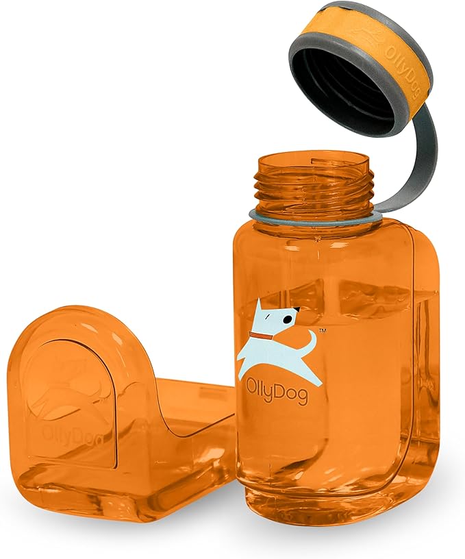 OllyDog Adventure Dog Walking Bundle – OllyBottle 600ml Dog Water Bottle, Hydro Slim Pack Belt Bag & Happy Camper Fetch Ball