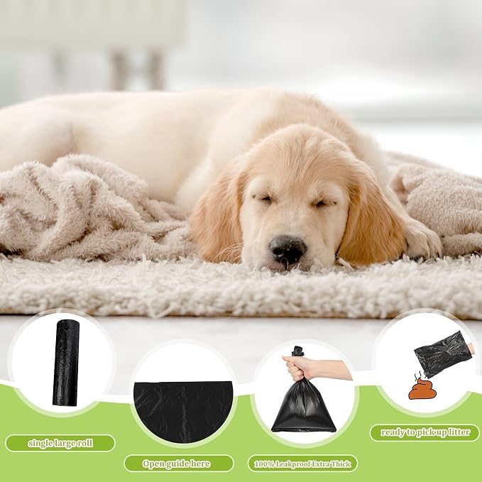 Sherr 10 Boxed Rolls 2000 Counts Dog Poop Bags Bulk Leak Proof Dog Doggy Poop Pet Waste Bags for Puppy Pets Outdoor Walking and Travel