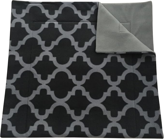 Small Pets and Company Guinea Pig Fleece Cage Liner for Midwest Habitat | Fleece Guinea Pig Bedding (Midwest, Gray Quatrefoil)