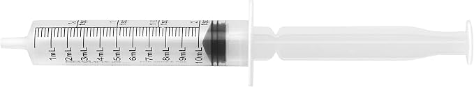 10ml Oral Syringes - 100 Pack – Luer Slip Tip, No Needle, Individually Blister Packed - Medicine Administration For Infants, Toddlers and Small Pets (No cover)