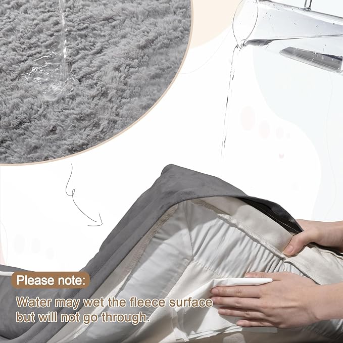 Yiruk Orthopedic Dog Bed for Small Dogs, Waterproof Puppy Bed for Crate with Removable Washable Cover, 4-Sides Bolster Support Pet Couch Sofa with Non-Slip Bottom, Grey