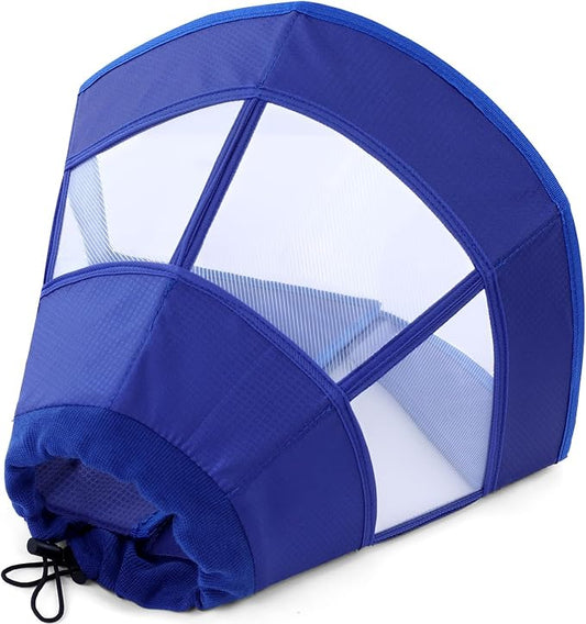 Dog Cone Collar Soft Adjustable Cone for Dogs to Stop Licking Dog Recovery E-Collar for Small Medium Large Dogs After Surgery Alternative(Blue, L)