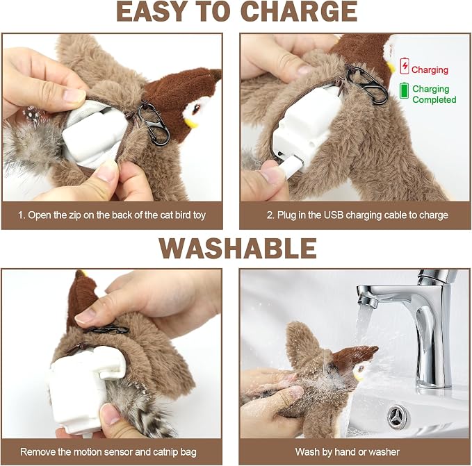 Tocirelo Cat Chew Rope Toy & Interactive Cat Toy