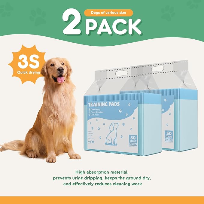 DUMOS 300 Count Puppy Pads for Dogs, 22" x 22" Potty Puppy Training Pad, 6-Layer Dog Cat Pee Pads, Super Absorbency Disposable Pet Leakproof Quick Drying Pad