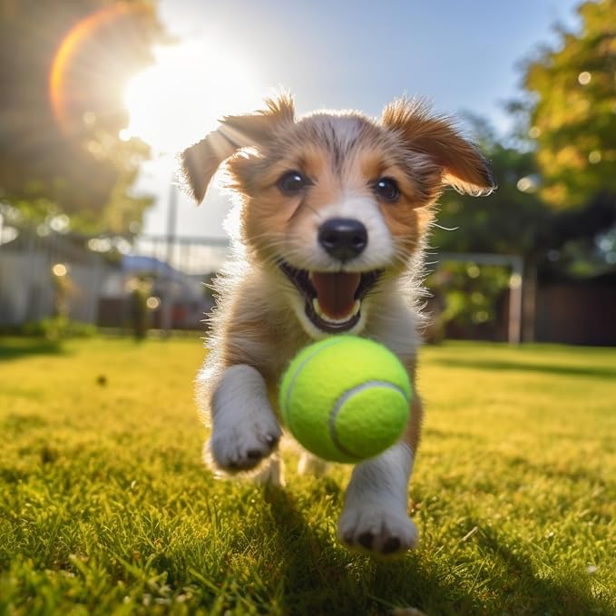 30/40 Pack Training Tennis Balls, Pet Dog Playing Balls, Practice Tennis Balls with Mesh Bag for Transport and Beginner Training