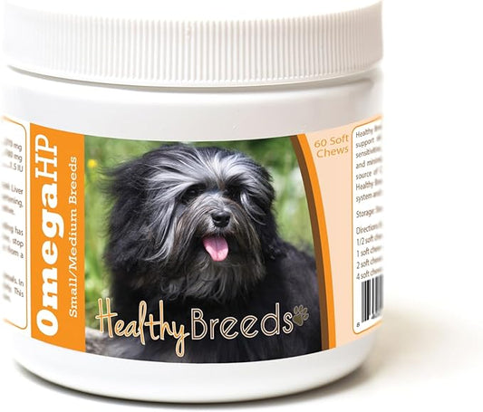 Healthy Breeds Lowchen Omega HP Fatty Acid Skin and Coat Support Soft Chews 60 Count