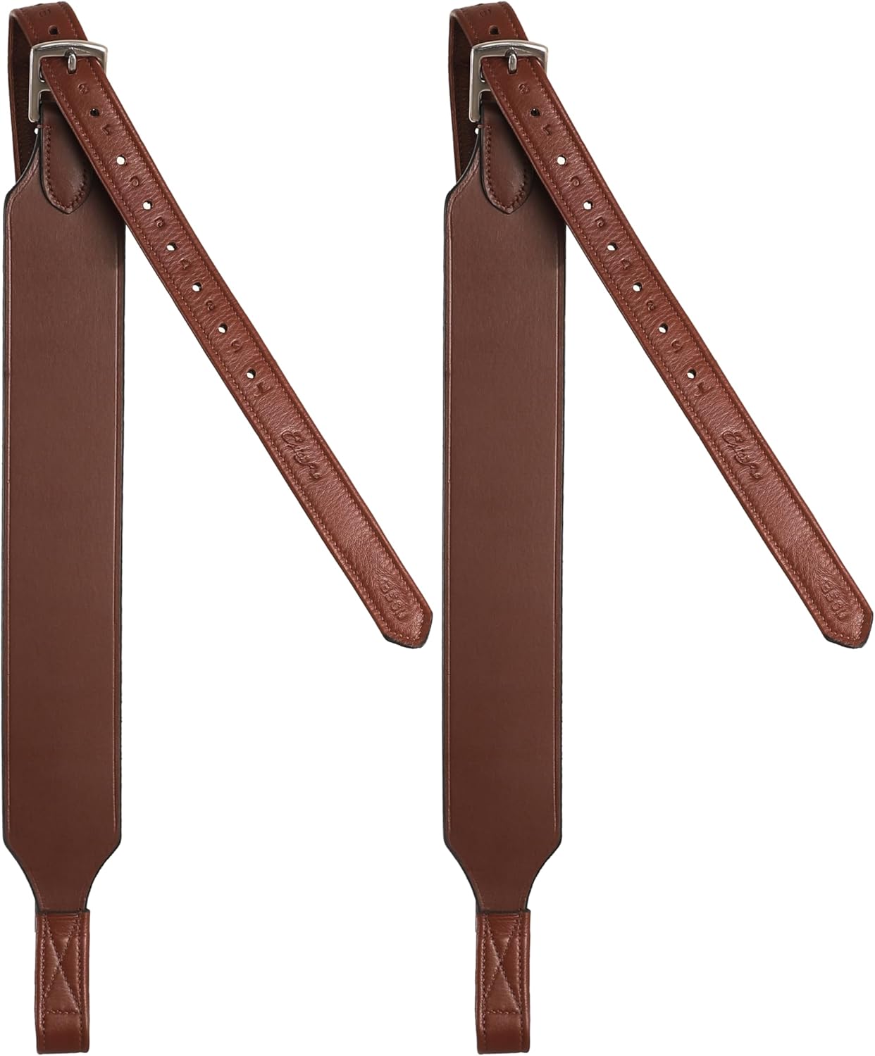 Exion Wide Stability Stirrup Leathers for English Saddles | Premium Cowhide Leather | Enhanced Leg Stability & Comfort | Sizes: 48" to 62"