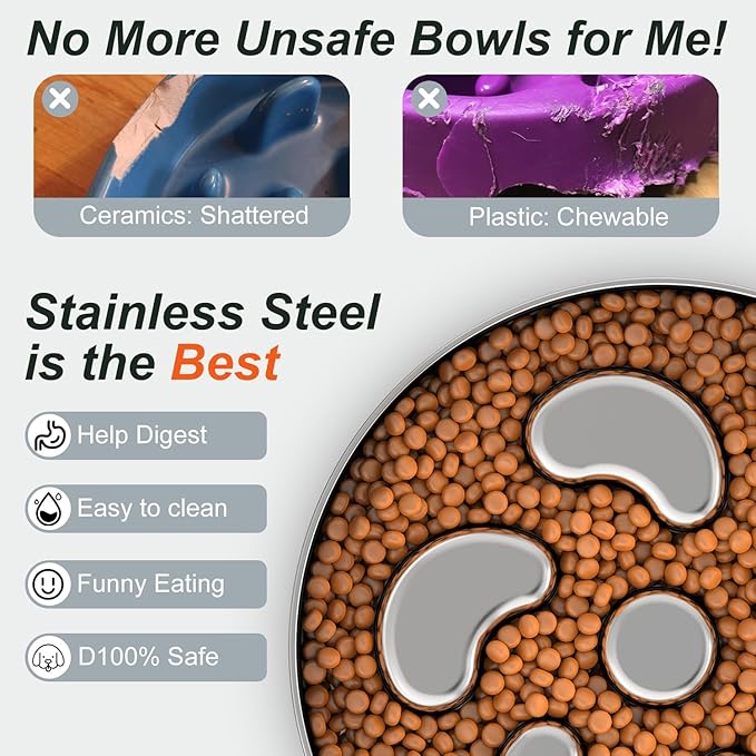 Slow Feeder Bowl + Food Mat Set
