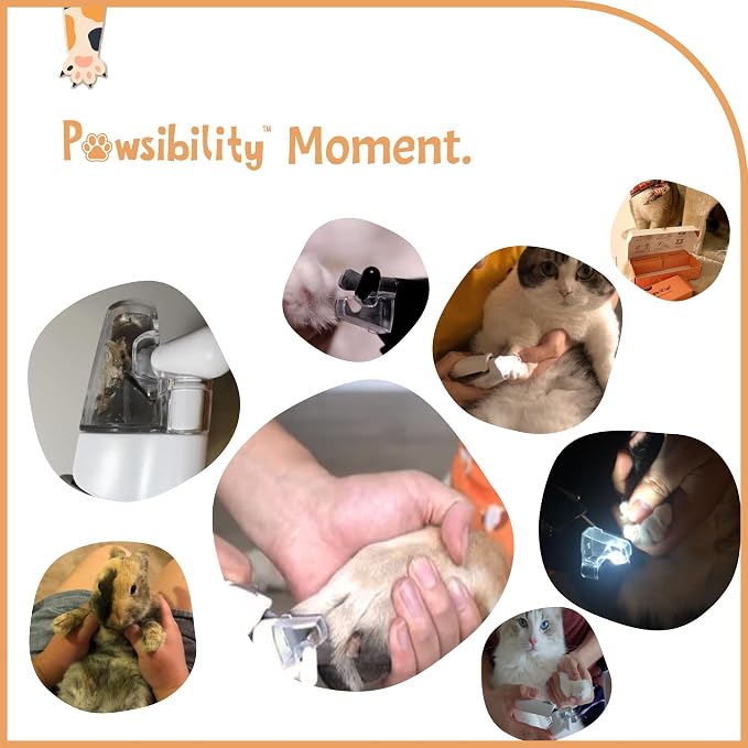 Pawsibility - Reinvented Pet Nail Clippers for Your Pal - [USB Rechargeable] - LED Light for Bloodline | Razor Sharp and Durable Blade | Vets Recommended Trimming Tool for Dogs and Cats - Green