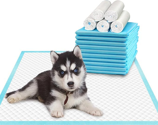 Deep Dear Pet Training and Puppy Pads 24"x24" (75 Count), Super Absorbent Pee Pads for Dogs, Leak-Proof Dog Potty Training Pads for Puppies, Cats, Rabbits, Disposable Pet Pads for Housetraining