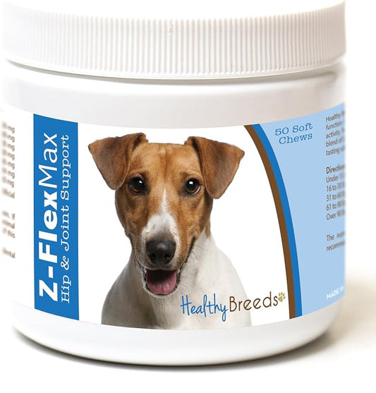 Healthy Breeds Jack Russell Terrier Z-Flex Max Hip and Joint Soft Chews 50 Count