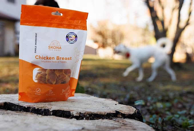 Skona Chicken & Beef Liver Jerky Treats Bundle (2X 4oz) | Single-Ingredient | Dogs & Cats | Protein-Rich, Hypoallergenic, Dental Care, Energy Boost | USA Made